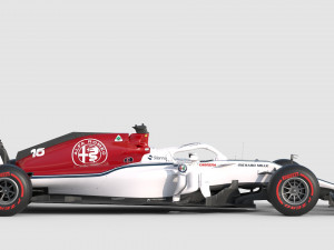 F1 Sauber C37 2018 3D 模型