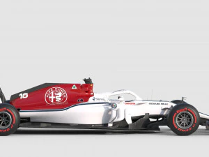 F1 Sauber C37 2018 3D Model
