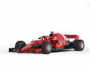 F1 Scuderia Ferari SF71H 2018 3D-Modell