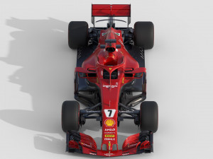 F1 Scuderia Ferari SF71H 2018 Model 3D