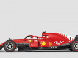F1 Scuderia Ferari SF71H 2018 Model 3D
