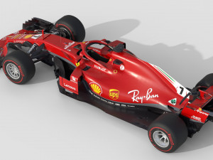 F1 Scuderia Ferari SF71H 2018 Model 3D