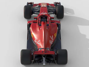 F1 Scuderia Ferari SF71H 2018 3D Model