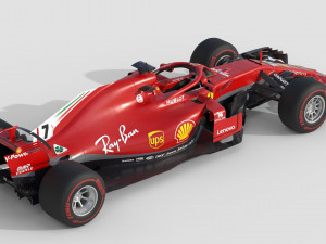 F1 Scuderia Ferari SF71H 2018 Model 3D