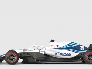 F1 williams fw41 2018 Model 3D