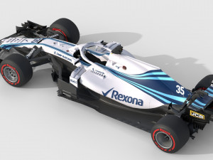 F1 williams fw41 2018 Model 3D