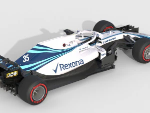 F1 williams fw41 2018 3D Model