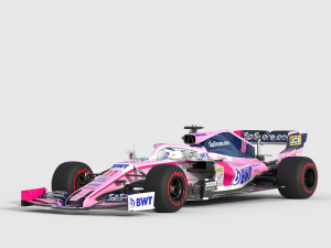 F1 racing point rp19 2019 3D Model