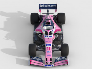 F1 racing point rp19 2019 3D Model