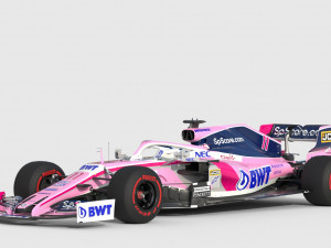 F1 racing point rp19 2019 3D Model
