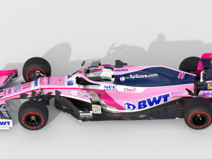 F1 racing point rp19 2019 3D Model