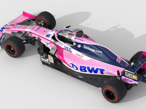 F1 racing point rp19 2019 3D Model