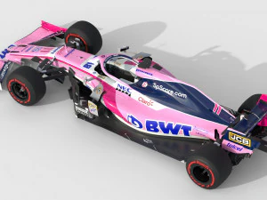 F1 racing point rp19 2019 3D Model