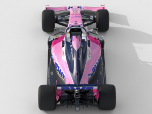 F1 racing point rp19 2019 3D Model