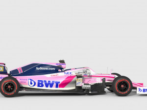 F1 racing point rp19 2019 3D Model