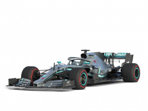 F1 mercedes w10 2019 3D मॉडल