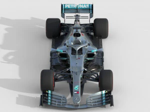 F1 mercedes w10 2019 3D Model