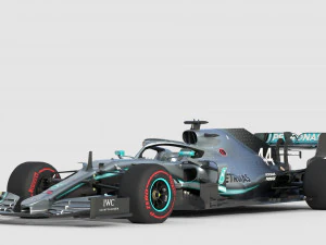 F1 mercedes w10 2019 3D Model