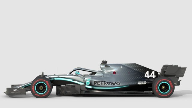 F1 Mercedes W10 2019 3D Model In Racing 3DExport