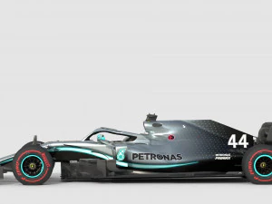 F1 mercedes w10 2019 3D Model