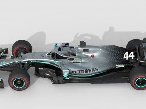 F1 mercedes w10 2019 3D Model