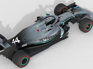 F1 mercedes w10 2019 3D Model