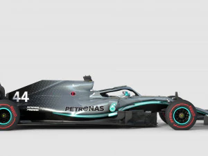 F1 mercedes w10 2019 3D Model