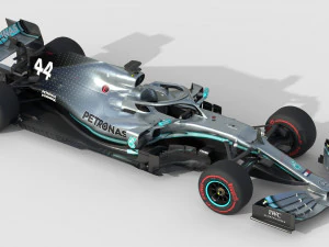 F1 mercedes w10 2019 3D Model