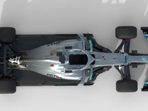 F1 mercedes w10 2019 3D Model