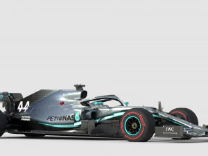 F1 mercedes w10 2019 3D Model