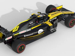 F1 renault rs19 2019 3D Model