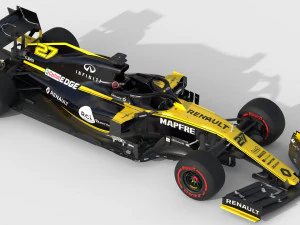 F1 renault rs19 2019 3D Model