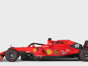 F1 scuderia ferari sf90 2019 3D Model