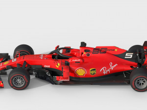 F1 scuderia ferari sf90 2019 3D Model