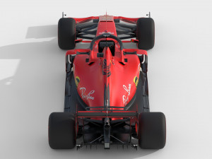 F1 scuderia ferari sf90 2019 3D Model