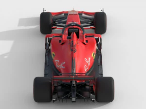 F1 scuderia ferari sf90 2019 3D Model