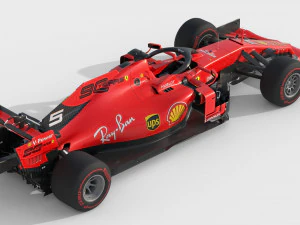 F1 scuderia ferari sf90 2019 3D Model