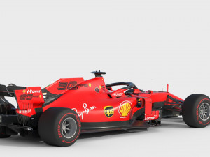 F1 scuderia ferari sf90 2019 3D Model