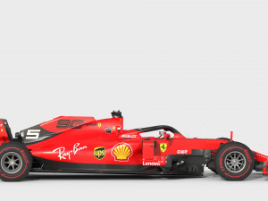 F1 scuderia ferari sf90 2019 3D Model