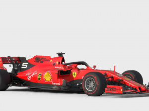 F1 scuderia ferari sf90 2019 3D Model