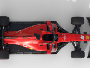 F1 scuderia ferari sf90 2019 3D Model