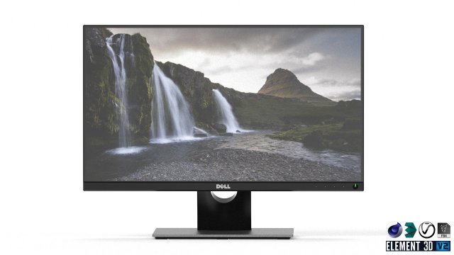 dell s2216h - element 3d 3D Модель .c4d .max .obj .3ds .fbx .stl .blend 