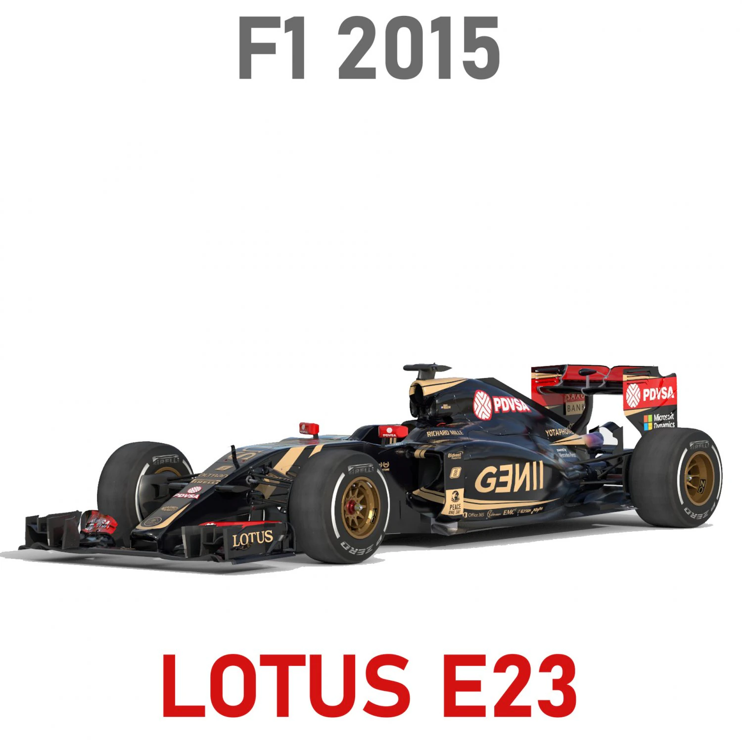 Lotus e23 2015 3D Model .c4d .max .obj .3ds .fbx .stl .blend 