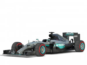 Mercedes w07 2016 3D Modell