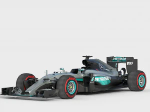 Mercedes w07 2016 3D Model