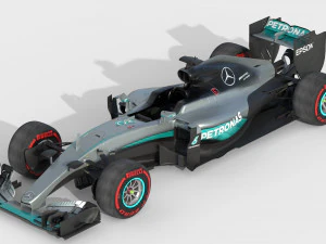 Mercedes w07 2016 3D Model
