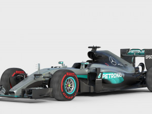 Mercedes w07 2016 Modelo 3D