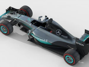 Mercedes w07 2016 3D Model