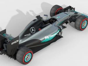 Mercedes w07 2016 3D Model