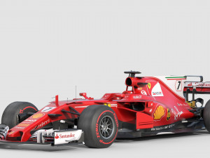 Ferrari sf70h 2017 3Dモデル